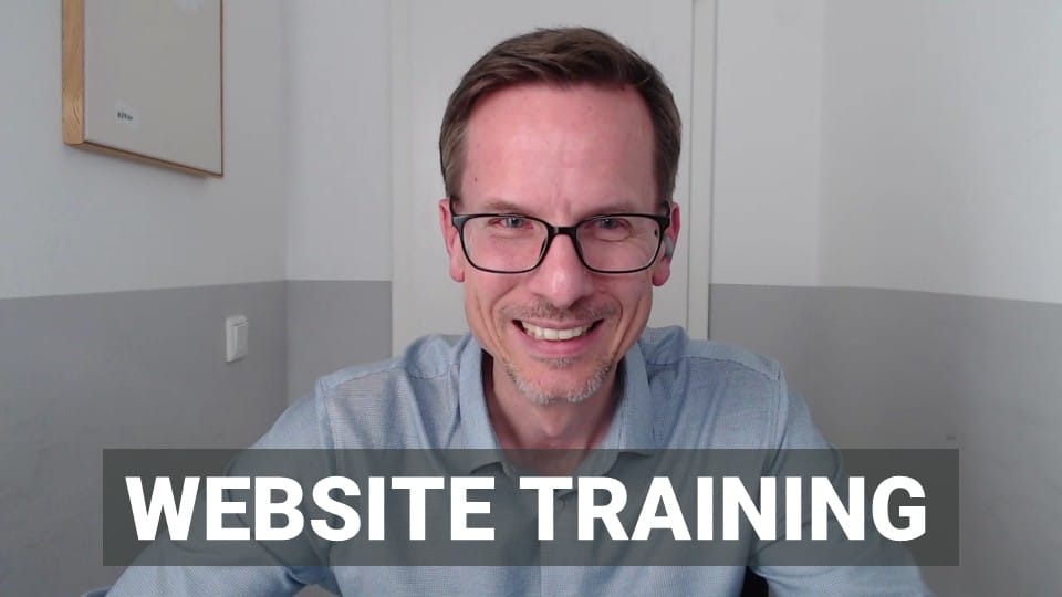 Website Training für Experten und Dienstleister